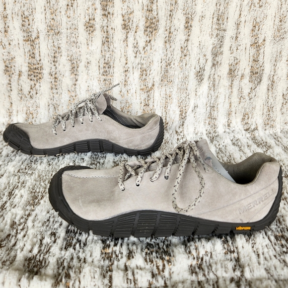 Merrell "Move Glove Suede" Barefoot Running Shoe Vibram Grey | Women's Size 6.5 - Picture 7 of 16
